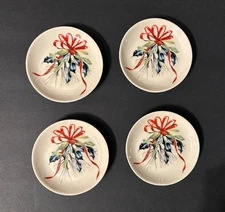 LENOX WINTER GREETINGS COASTERS PORCELAIN SET OF 4