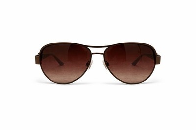 OC by Oleg Cassini Women s Sunglasses Y2K Brown Gradient Slim Oval
