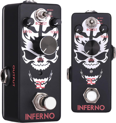 Inferno Death Metal Distortion Guitar Pedal, High-Gain Electric Guitar Effects M