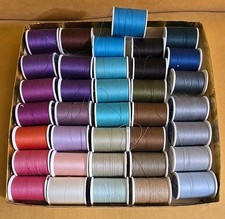 36 Coats  Clark Dual Duty Thread Cotton Polyester All Purpose Spools New  Used