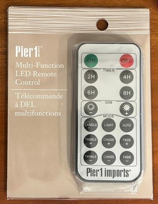 New Pier 1 Imports Multi-Function LED Remote Control (Glimmer String, Flameless)