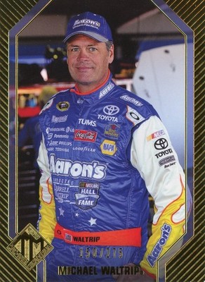 PRESSEAUSWEIS 2012 TOTAL MEMORABILIA MICHAEL WALTRIP #32 150/275 GOLD PARALLEL CARD