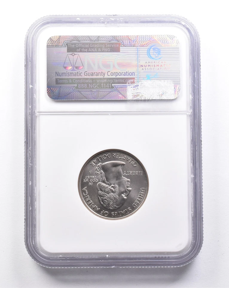 MS67 2000-D Washington State Quarter Massachusetts NGC *6340 - Image 2 of 3