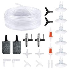 Airline Tubing Aquarium Air Pump Accessories for Fish Tank with Air Stones,6593