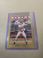 2008 ALEX CORA TOPPS GOLD BORDER CARD.BOSTON RED SOX. 1563/2008.