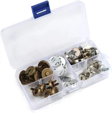 20Set 14/18Mm Magnetic Snap for Purse Magnetic Bag Fastener Clasp Button with St