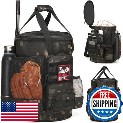 SunForMorning Baseball Bucket Bag Baseball Coaching Accessories Organizer Softba
