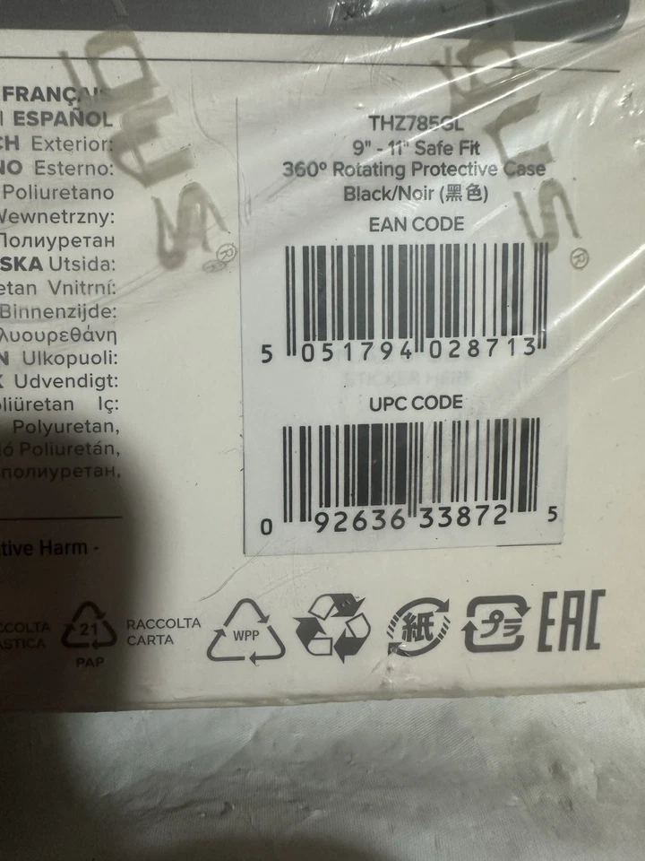 Targus Safe Fit Universal 9-11 360 Rotating Tablet Case Black - THZ785GL B3 - Image 4 of 4