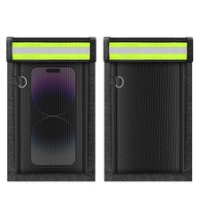 2 Pack Faraday Bags for Phones  Car Keys, Cell Phone Signal 2 Pack, Black