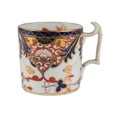 Bloor Derby Coffee Can Cup   2.5'' Kings Pattern, Georgian Handle   Antique 1810s
