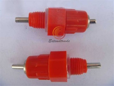 WATER NIPPLE DRINKER POULTRY CHICKEN   SCREW IN 360 ANGLE   10PCS #zn
