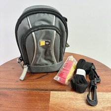 Case Logic Small Camera Case With Adjustable Strap Pockets Gray/Black READ