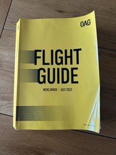 OAG Flight Guide Worldwide July 2022 Aviation Timetable Book Rare Out of Print