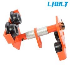 LABLT 2 Ton Carrello Trave, Capacità 4400LBS 2 Ruote Carrello Manuale Spinta 65-190mm