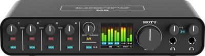 MOTU M6 6-Kanal USB C Audiointerface 6x4 24 Bit/192 kHz AD/DA MIDI I/O Loopback