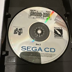 Ground Zero Texas Sega CD CIB W Both Discs & Manual - Not Tested