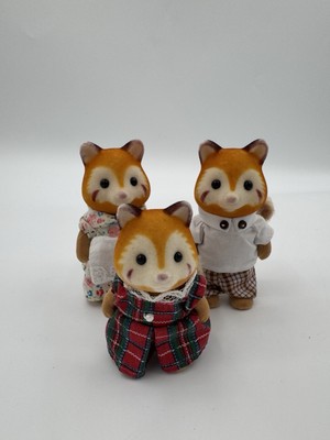 Calico Critters Sylvanian Families Red Panda Family Rare Retired