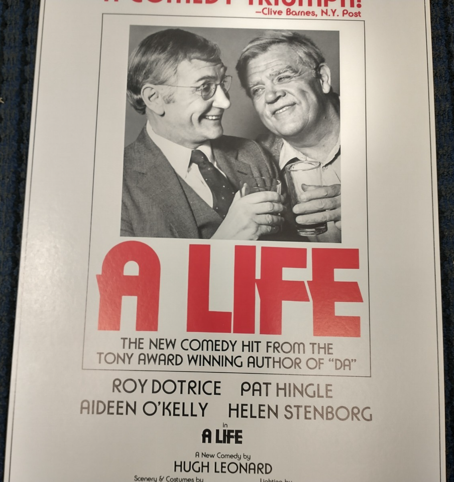 A Life Broadway - Roy Dotrice - Theater Window Card Poster 14x22" | eBay