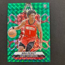 Amen Thompson 2023-24 Panini Mosaic Green Rookie #269 Houston Rockets