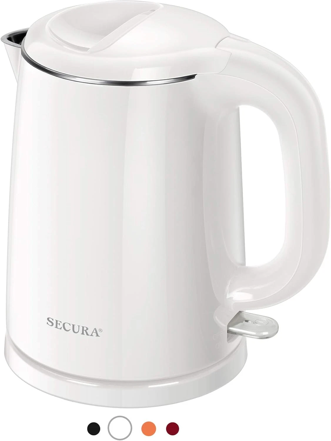 Stainless Steel Double Wall Electric Kettle Water Heater for Tea Coffee W/Auto S