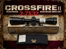 Vortex Crossfire II Riflescope 2-7x32 With Dead-Hold BDC MOA Reticle CF2-31003