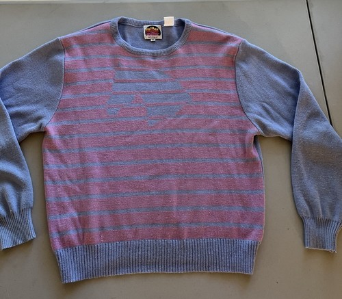 VTG Miller Outerwear XL Knit acrylic? pullover sweater horse Pink Fits Like M/L - Picture 4 of 11
