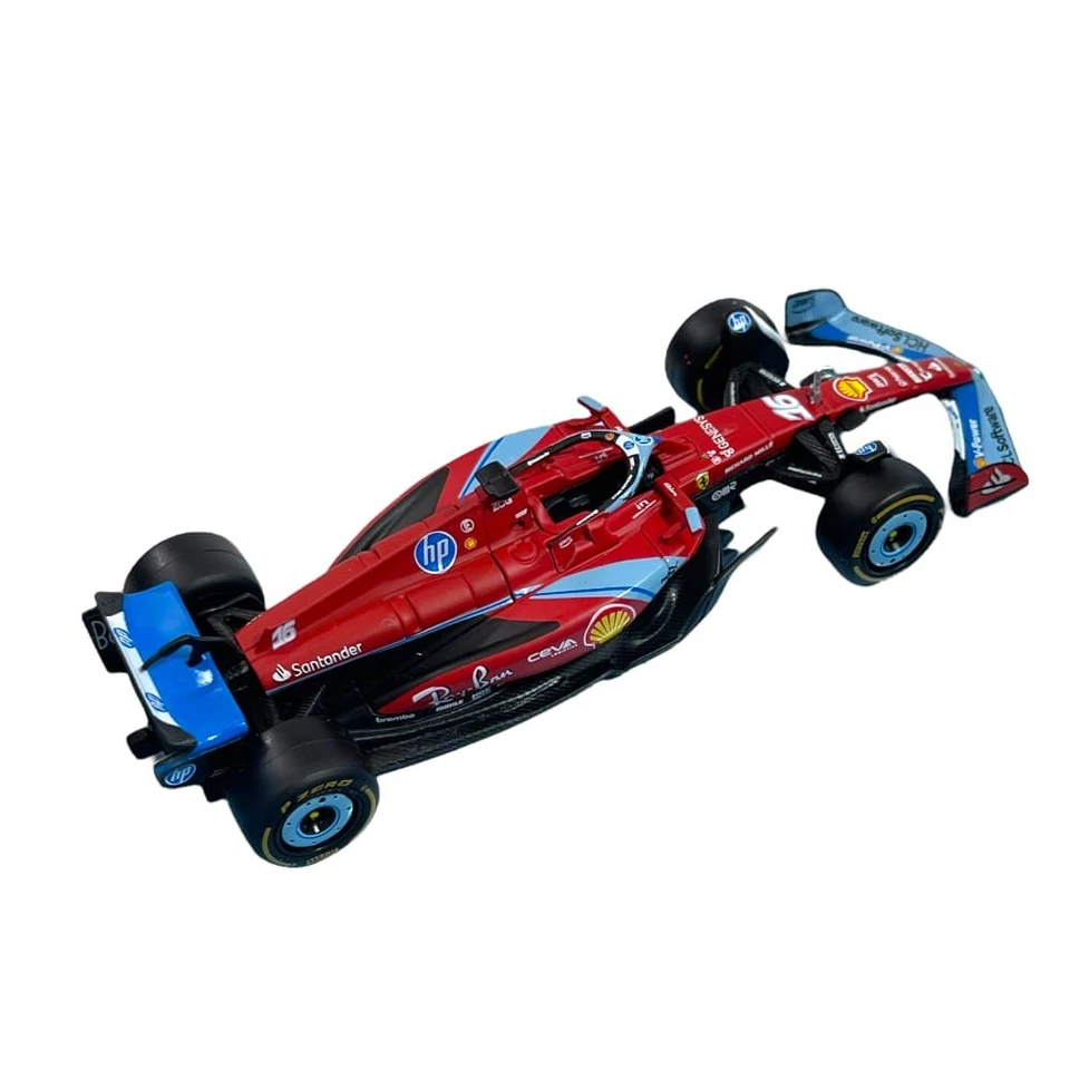 Modellino F1 BBurago Race&Play 1/43 Ferrari SF-24 Miami GP 2024 #16 C. Leclerc - Immagine 3 di 4