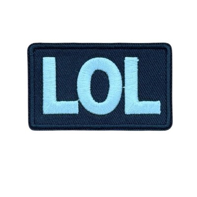 LOL Laugh Out Loud 1.5 x 2.5 inch Embroidered Licensed Patch F1D10C