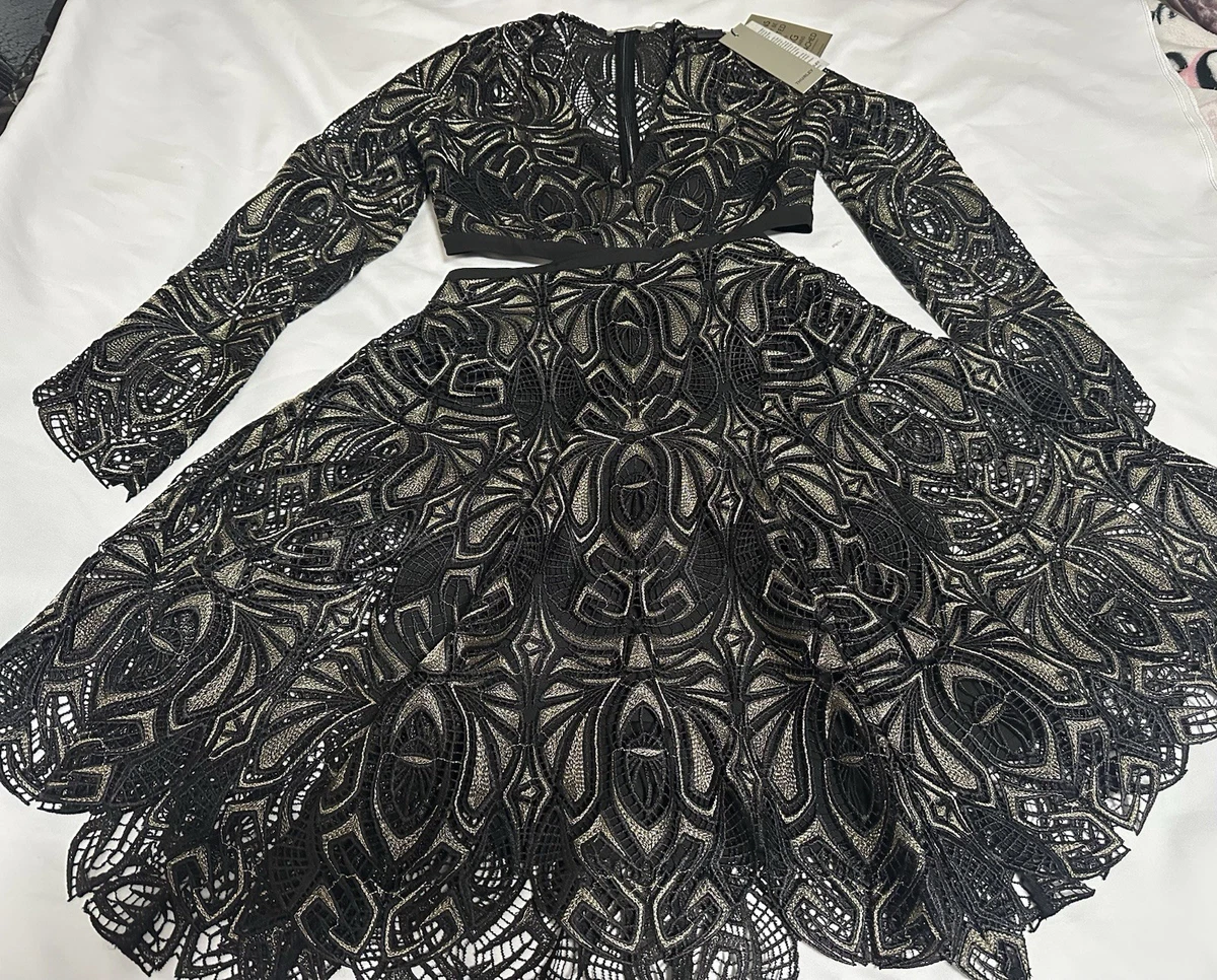 vineyard vines blue lace dress Steel Blue Lace And Beading V-Neck Long Dress With Lace Up Back main image 0