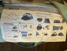 Gorich Pop Up Beach Tent Teal Blue Open Box