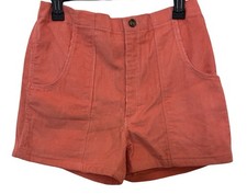 Vintage Weeds Corduroy Shorts Sz 36 Coral Pink OP Style Surfer Beach Skate