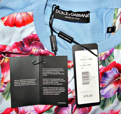 DOLCE & GABBANA PANELED FLORAL-PRINT SATIN-TWILL & SILK TOP sz US XL/IT 50 $975 - Picture 17 of 19