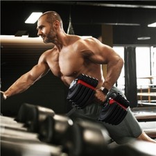 Adjustable Dumbbell Set 2-in-1 Quick-Select Free Weights with Tray 52.5lbs/90lbs