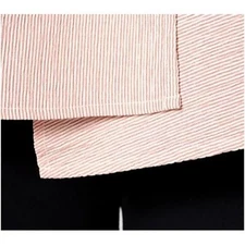 Attitudes by Renee Knit Top With Crushed Stripe Peplum Women 1X Redwood Modern