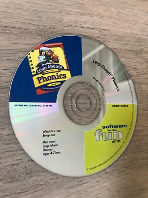 The Learning Company Leap Ahead! Phonics CD Rom Game for (Mac & Windows)