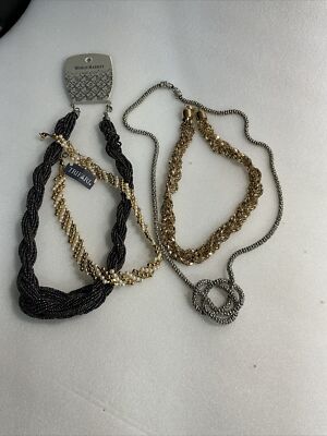 Costume jewelry used 4 Necklaces Different Styles