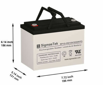 DCS-33IT C&D Dynasty Deep Cycle (12V 35AH) Battery by