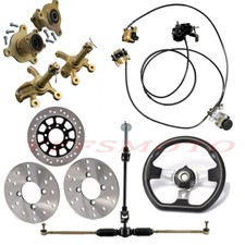 Wheel Hub Brake Caliper Assembly Disc Rotor for 4 Wheeler Go Karts 8''-12'' Golf