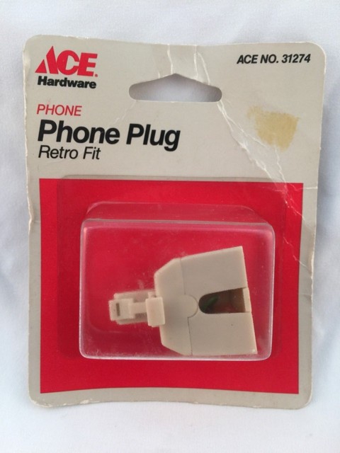  ACE  HARDWARE  ACE  31274 TELEPHONE  PHONE  PLUG RETRO FIT 