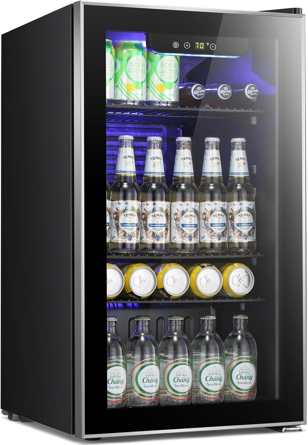 Beverage Refrigerator -120 Can Mini Fridge for Soda Beer or Wine,Small Drink Dis