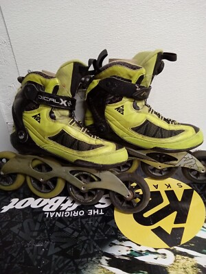 K2 Radical X BOA Inline Roller Skates 6000 PRO Lime Green Dirty Broke #2X1