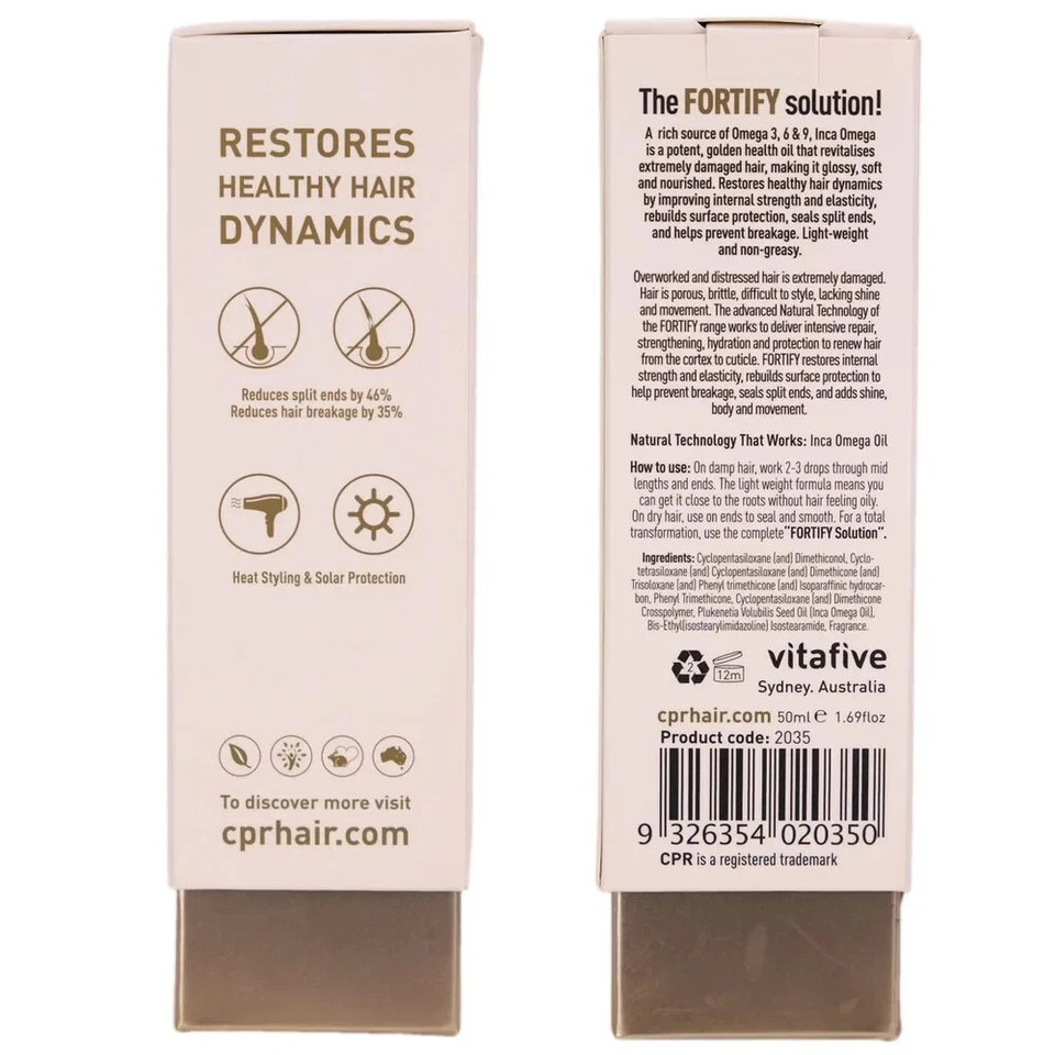 Vitafive CPR Fortify Inca Omega Healing Serum 50ml Rich in Omega 3,6,9 Vita 5 - Image 4 of 4