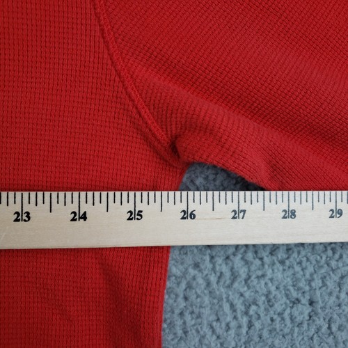 Polo Ralph Lauren Waffle Knit Thermal Shirt Mens 3XLT Red Blue Pony - Picture 4 of 6