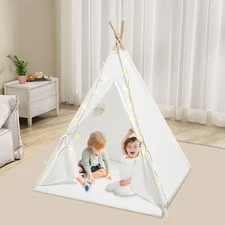 Home Tent For Kids Children's Indoor Playhouse Play Tent With Light for 1-3 Kids