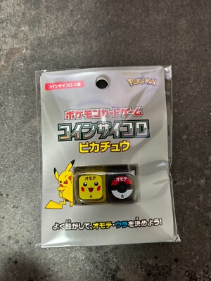 Pokemon TCG Card Game Coin Dice Pokeball Pikachu #25 Nintendo Game Freak Go