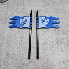 2pack Custom Eagle Flag Blocks Accessory for Castle Minifigs A12LC42