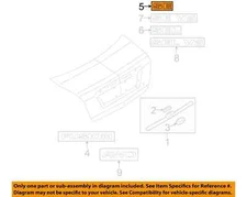 Ford OEM 2006-2022 C-Max Trunk Lid "SE" Trim Nameplate 6E5Z5442528B NIP