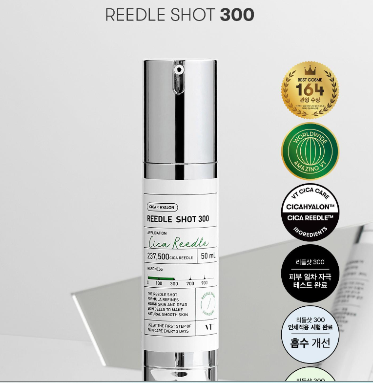 VT Reedle Shot 300 Essence 1.69oz / 50ml Daily Natural Care K