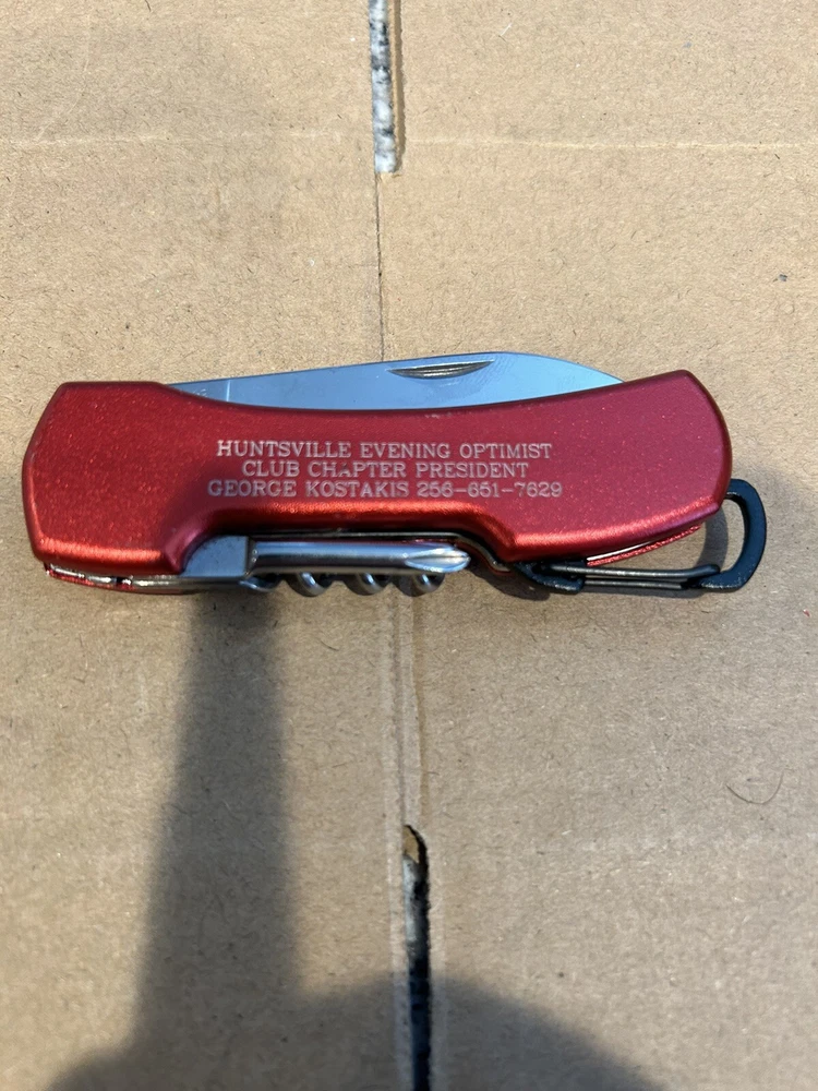 Multi tool Red Engraved