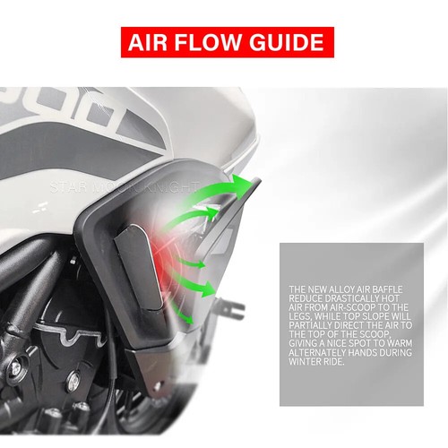 Ventilador de flujo de aire deflector de aire para motocicleta Triumph Tiger850 900 2020-2022 - Imagen 12 de 20